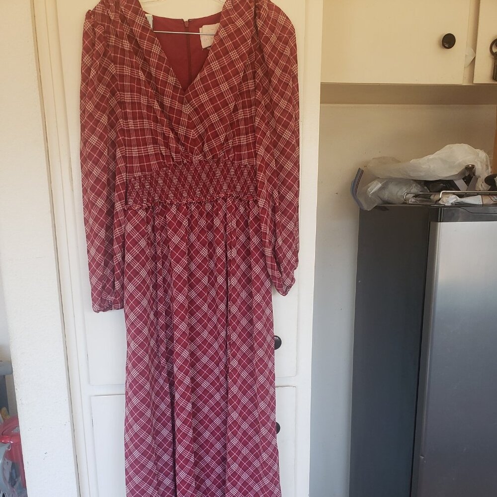 Cal Meets Glam Plaid Dress Size 8